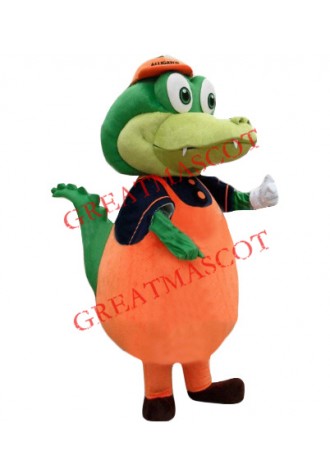 Little Green Dinosaur Mascot Costume
