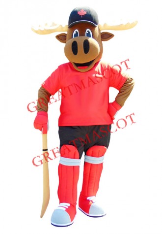 Superb Sport Moose Mascot Costume