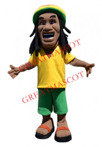 Passionate Football Man Mascot Costume