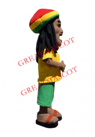 Passionate Football Man Mascot Costume