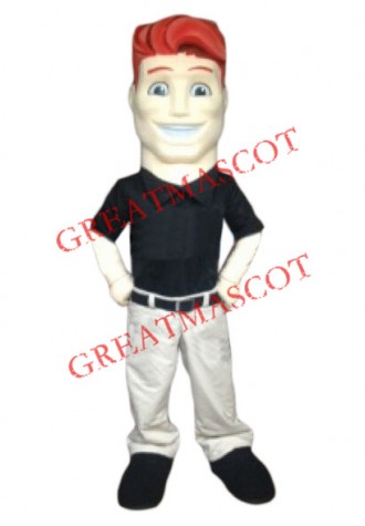 Red Hair Man Mascot Costume
