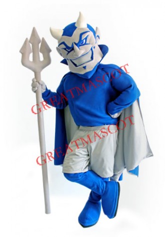 Superb Lightweight Blue Devil Mascot Costume