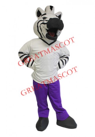 Superb Cute Zebra Mascot Costume
