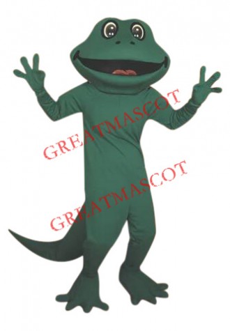 Happy Realistic Frog Mascot Costume