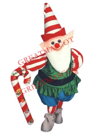 Happy Christmas Elf Mascot Costume
