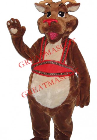 Superb Christmas Reindeer Mascot Costume