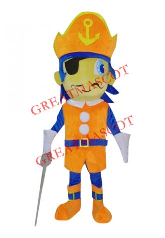 Affordable Pirate Boy Mascot Costume