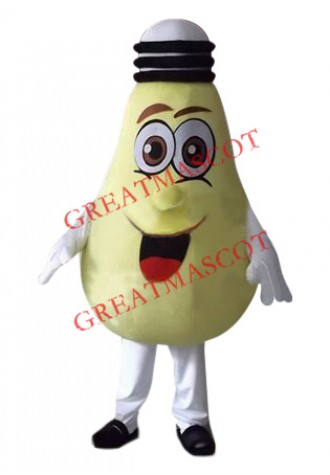 Big Yellow Lamp Mascot Costume