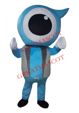 Affordable Blue Eyeball Mascot Costume