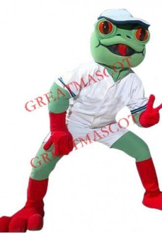 Superb Sport Frog Mascot Costume