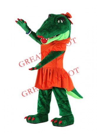 Beautiful Gator Mascot Costume