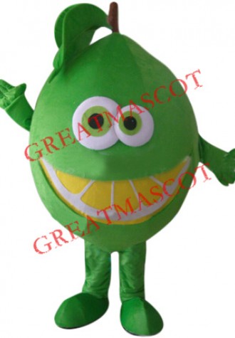 Green Orange Mascot Costume