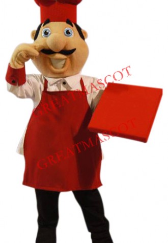 Superb Pizza Chef Mascot Costume
