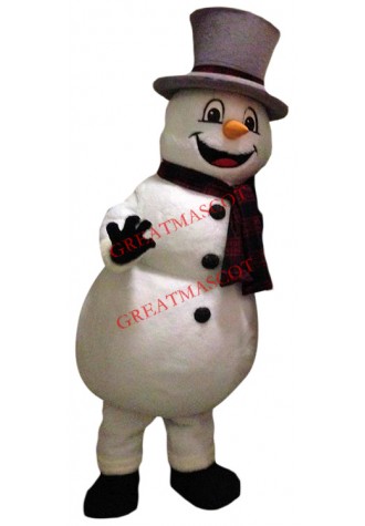Affordable Friendly Snowman Mascot Costume