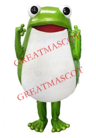 Funny Green Frog Mascot Costume