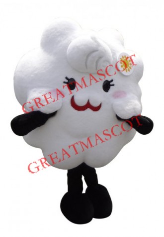 White Cloud Mascot Costume