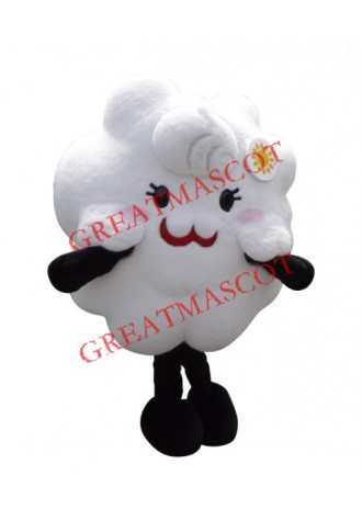 White Cloud Mascot Costume