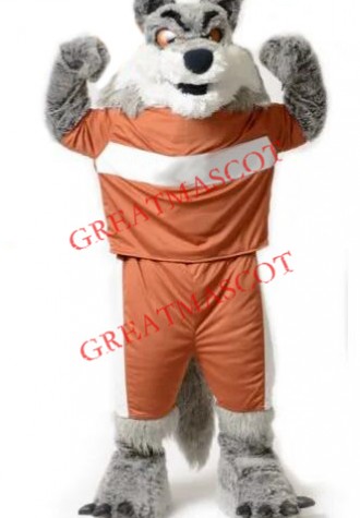 Superb Power Wolf Mascot Costume