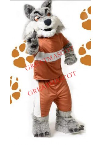 Superb Power Wolf Mascot Costume