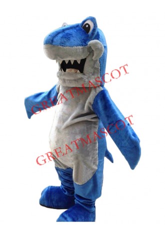 Superb Lightweight Blue Shark Mascot Costume
