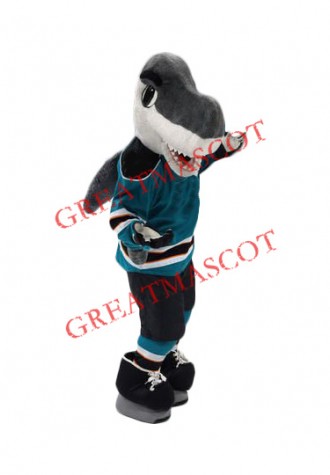 Friendly Sport Shark Mascot Costume