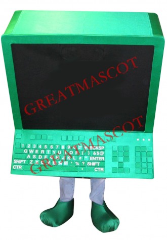 Friendly Computer Mascot Costume