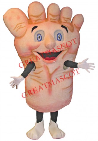 Superb Foot Mascot Costume