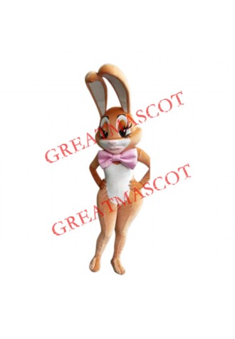 Beautiful Female Easter Bunny Mascot Costume