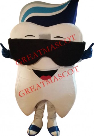 Cool Teeth Mascot Costume