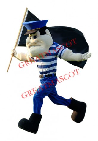 Power Navy Soldier Mascot Costume