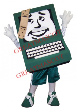 Happy Lightweight Computer Mascot Costume