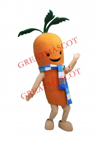 Cute Carrot Mascot Costume