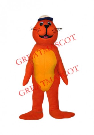 Orange Seal Mascot Costume