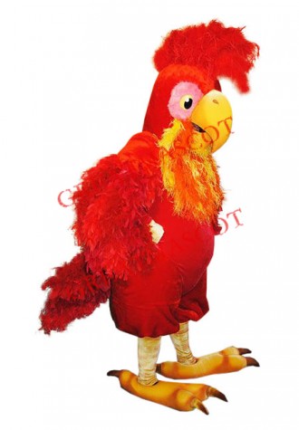 Superb Red Chicken Mascot Costume