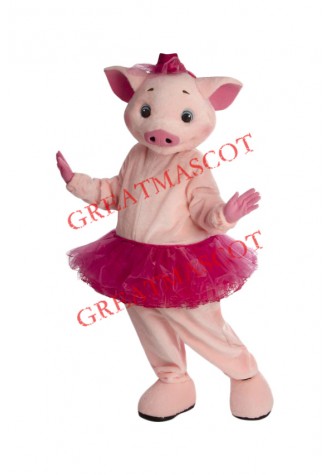 Beautiful Lightweight Pink Pig Mascot Costume