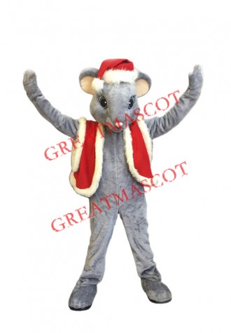 Lovely Christmas Mouse Mascot Costume