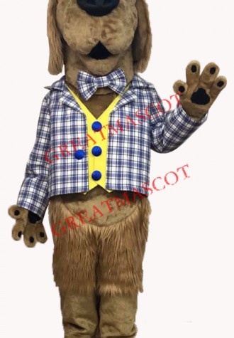 Superb Brown Dog Mascot Costume
