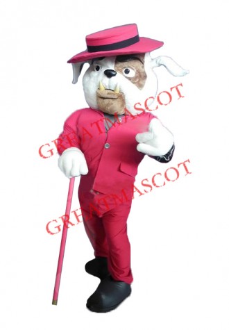 Gentleman's Bulldog Mascot Costume
