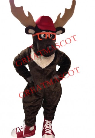 Superb Moose Mascot Costume