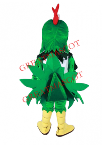 Green Chicken Mascot Costume