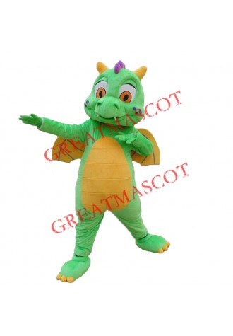 Affordable Green Dragon Mascot Costume