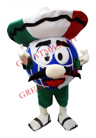 Mexico Theme Globe Mascot Costume