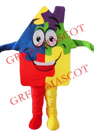 Colorful House Mascot Costume