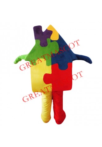 Colorful House Mascot Costume