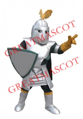 Sliver College Knight Mascot Costume