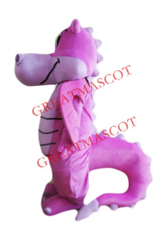 Pink Lightweight Dragon Mascot Costume