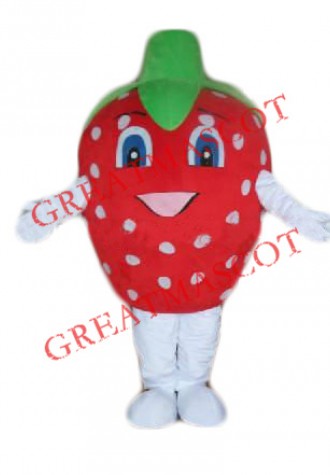 Happy Lightweight Strawberry Mascot Costume
