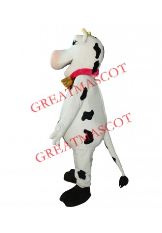 Happy Lightweight Milk Cow Mascot Costume