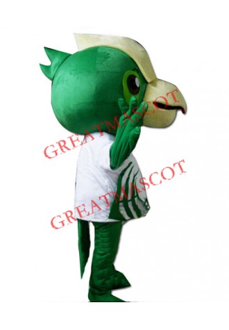 Green Lightweight Parrot Bird Mascot Costume