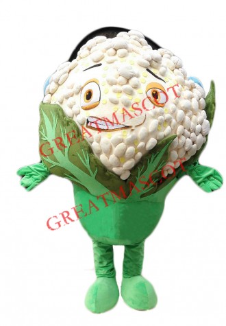 Happy Lightweight Cauliflower Mascot Costume